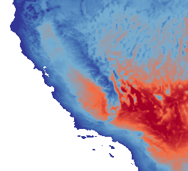 TerraClimate PET sample scene
